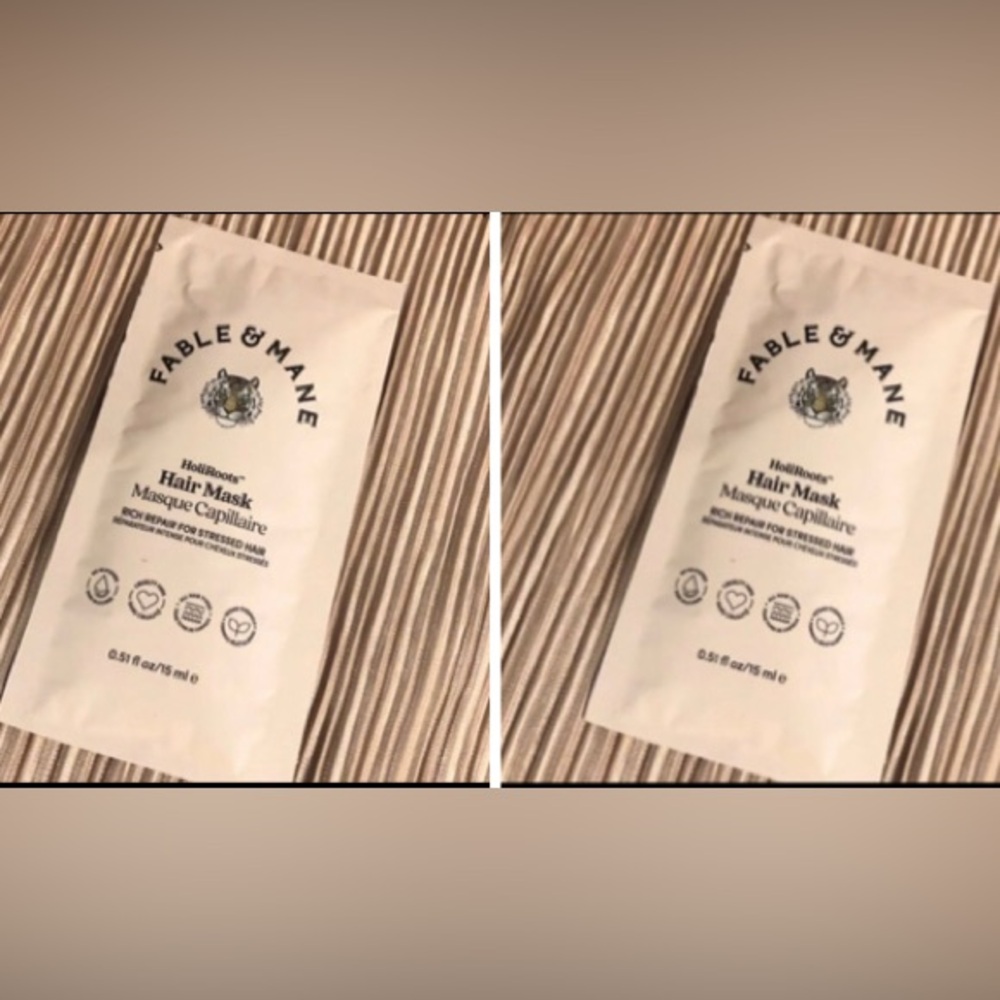 2 FABLE & MANE HAIR MASK 0.51 oz packets